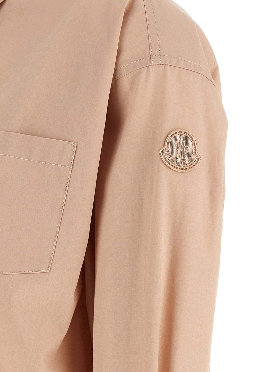 Moncler Cropped Shirt Shirt and Blouse - Pink | 026d3cfc3d0499181b5ac26edf41c6b2cc9f3f68