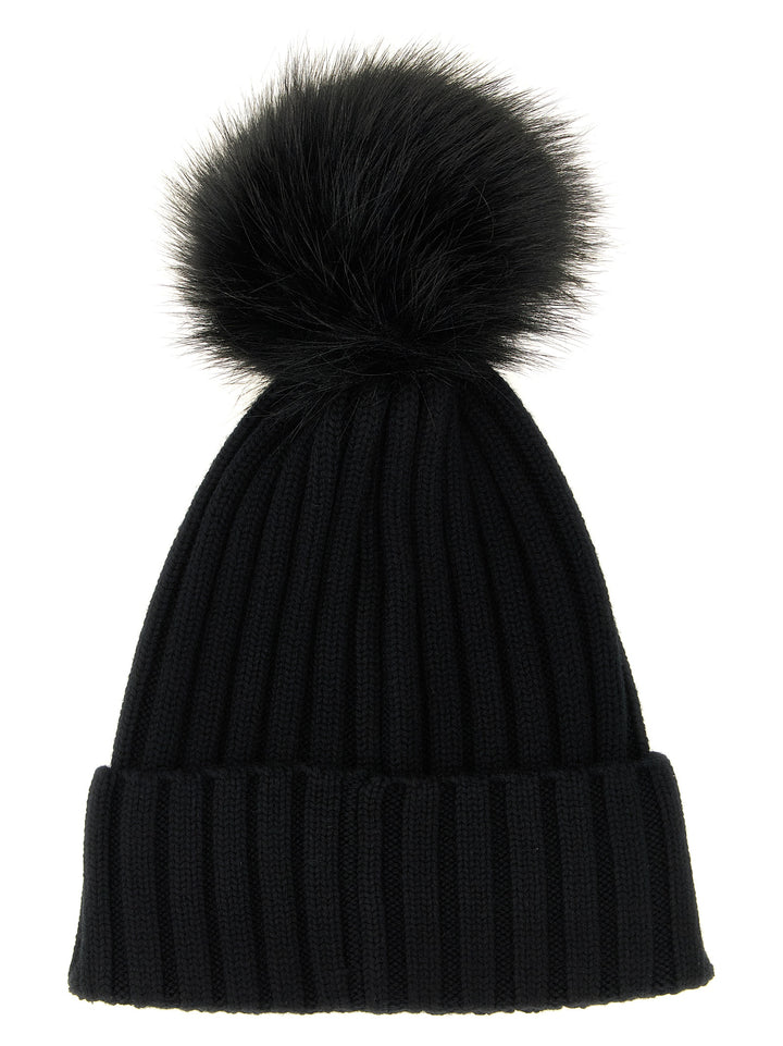 Moncler Pompon Beanie Hats - Black | a4d0ae3bf652523675807de626db97f06e1d23d2