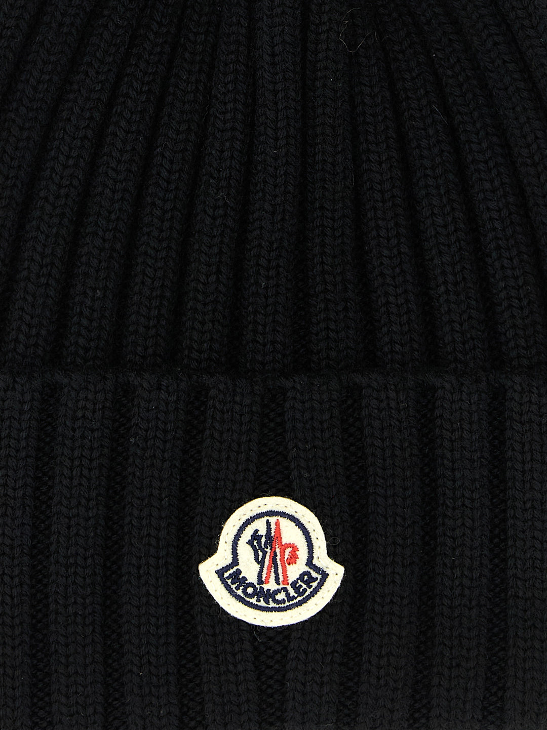 Moncler Pompon Beanie Hats - Black | b0c84258620e1f11ea8a9c42e78da3aa6b7173ca