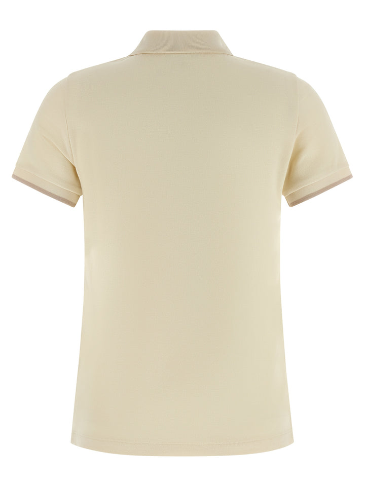 Moncler Logo Patch  Shirt Polo - Beige | 3a09a542cb2a8ac5316d3dd2dcfd5060c9bc34b7