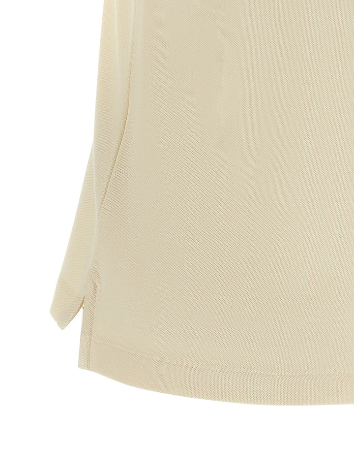 Moncler Logo Patch  Shirt Polo - Beige | c402678f5dc420c38f16057dc4b4ba63a68676c4