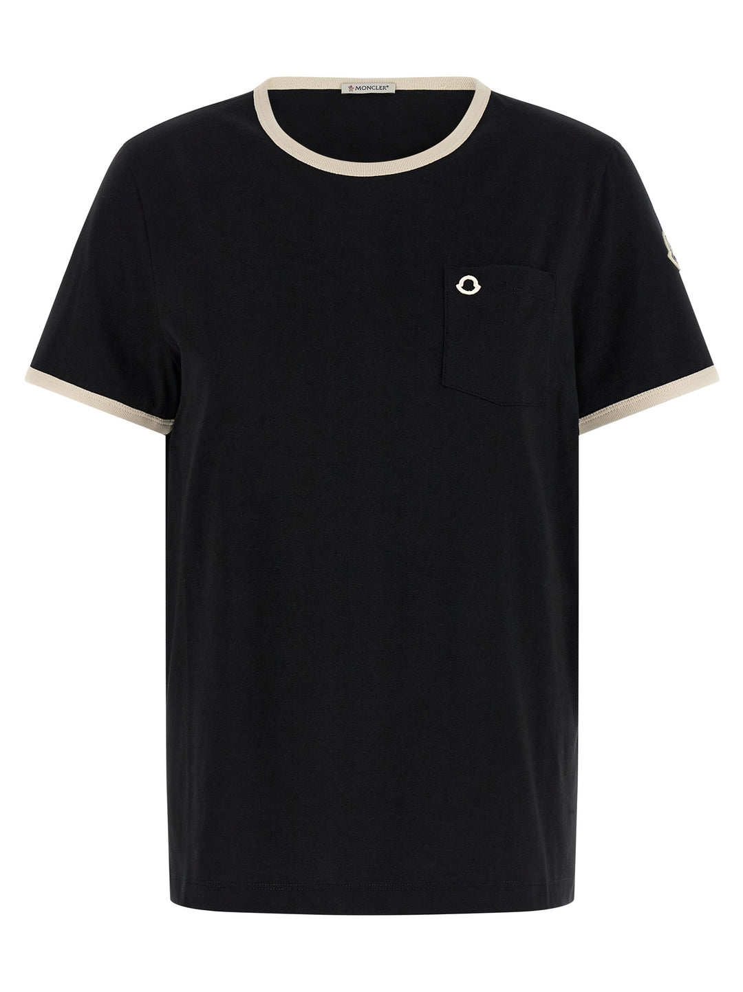 Moncler Logo Embroidery Pocket T-shirt - Black | e04f4144a14cb82fea09782ba7498745d3dec7a1
