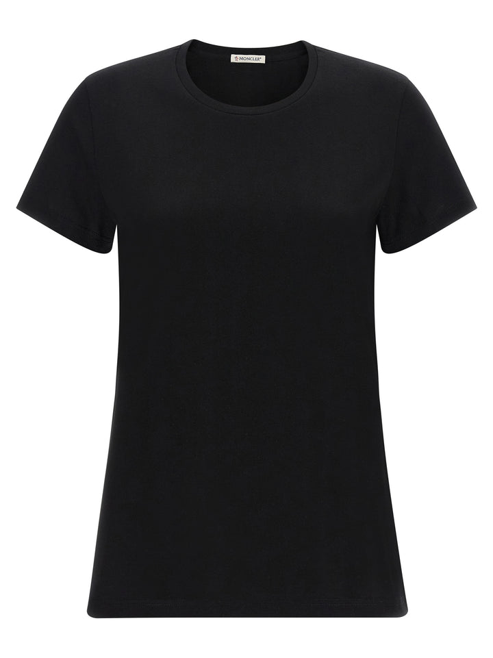 Moncler Logo Patch T-shirt - Black | f73cb35b2fd6aa6f7eb62c5bc18892fe4b90b8cd