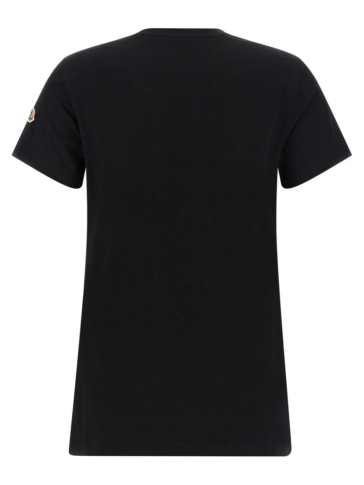 Moncler Logo Patch T-shirt - Black | d0286b94ec7acb5e410e08c9d4dcc68802921efc