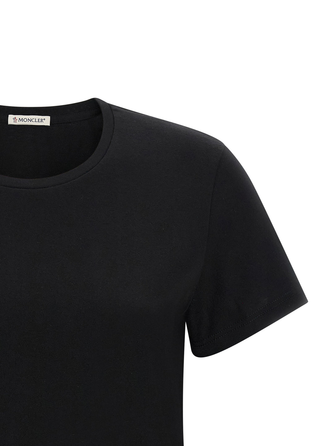 Moncler Logo Patch T-shirt - Black | 7b28674222653ffada6b9dfc3fec3e9e44e43871