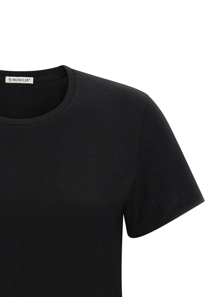 Moncler Logo Patch T-shirt - Black | 7b28674222653ffada6b9dfc3fec3e9e44e43871