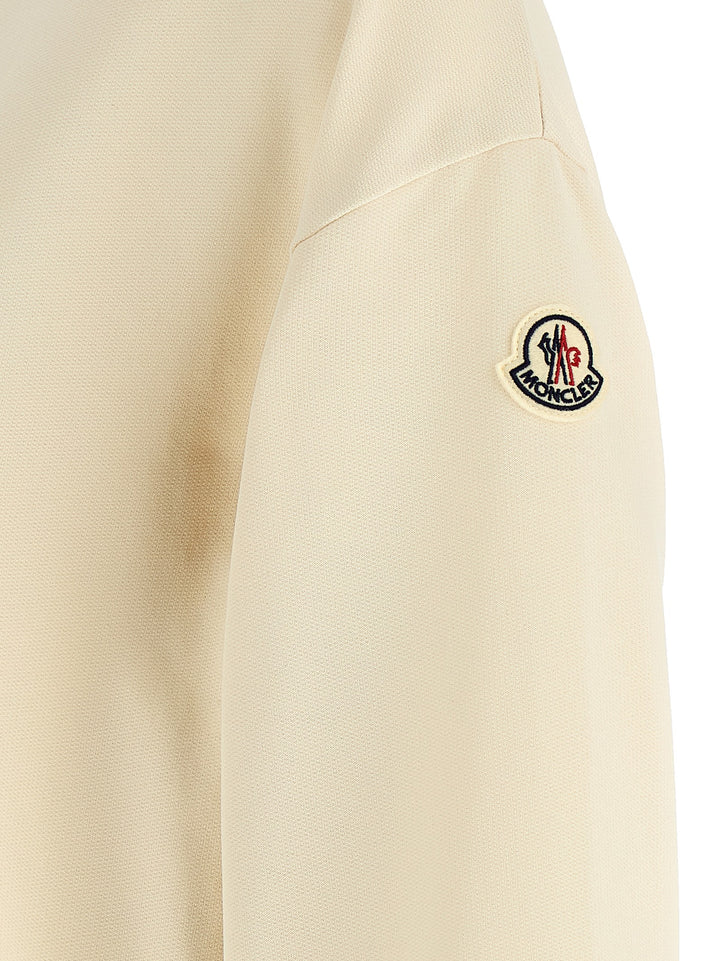 Moncler Logo Embroidery Sweatshirt - Beige | 5e42d0c62fedb03c01a392f35cf1f0b287413809