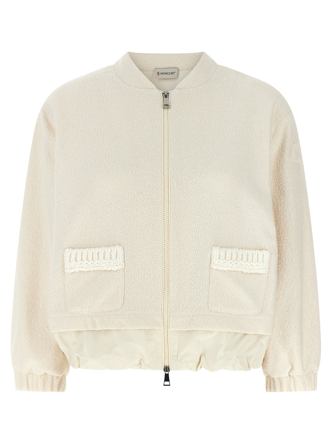 Moncler Bouclé Cardigan Sweaters and Cardigans - White | dc0a1a66c2930837c976085add959927c405e17f