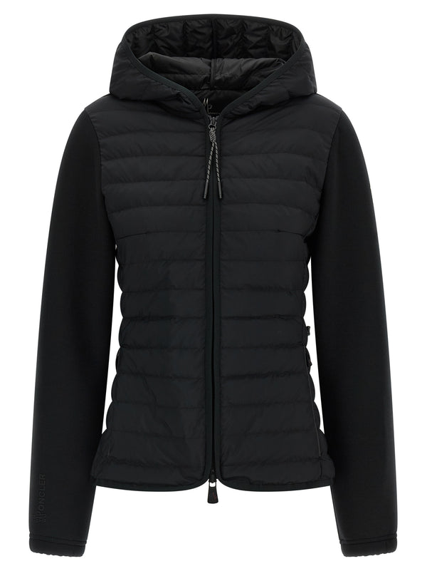 Padded Hoodie Sweatshirt Black