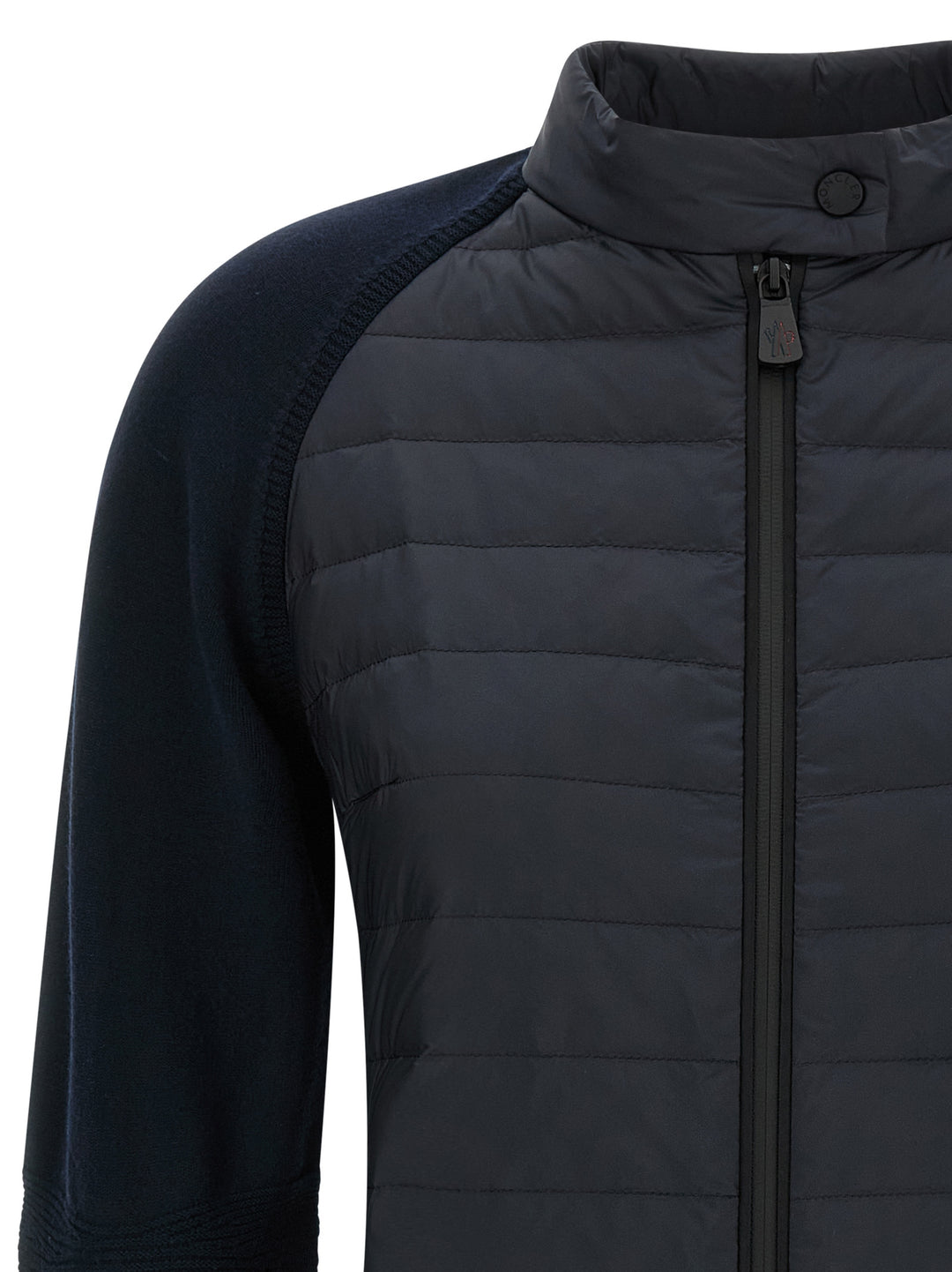 Moncler Grenoble Padded Cardigan Sweaters and Cardigans - Blue | 527af375821bc5b021ef16e1d9a643014a888f58