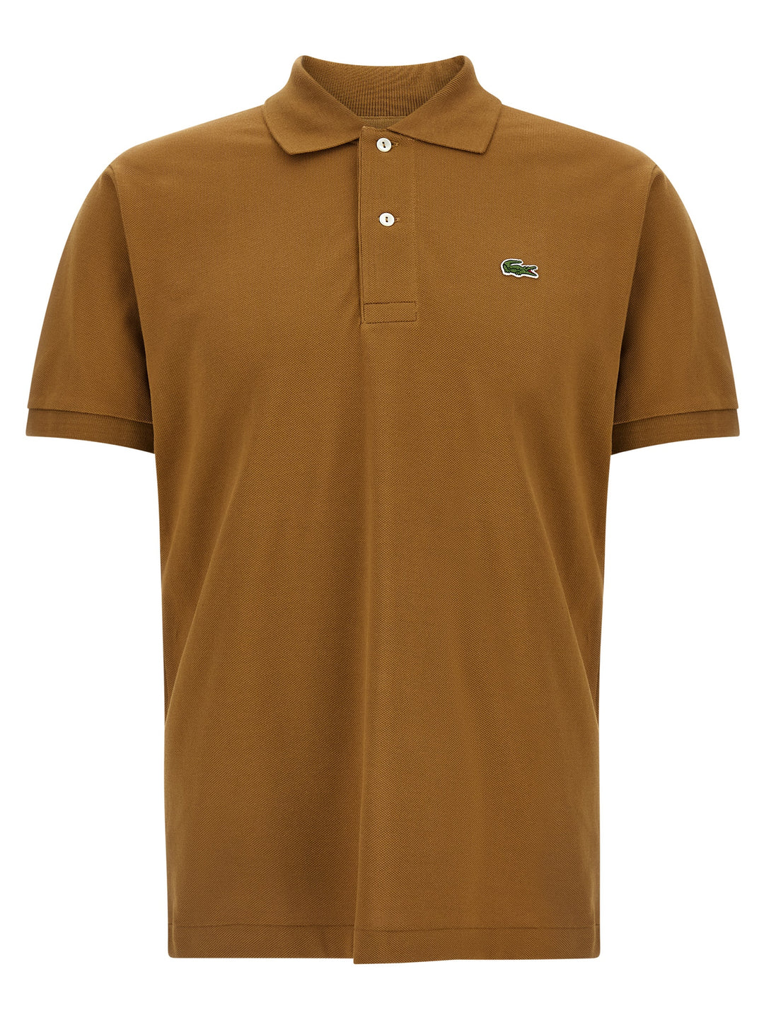 Lacoste Logo Patch  Shirt Polo - Brown | 7ed4fe734469cf3a130ccff565af4c104d5067cf