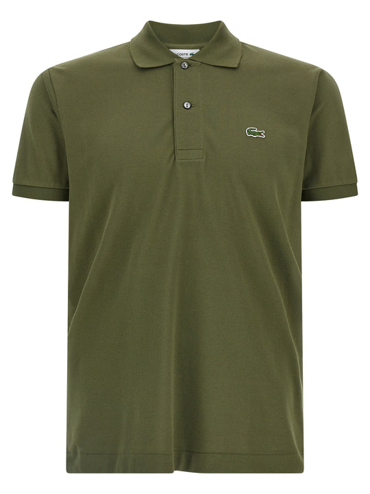 Logo Patch Shirt Polo Green