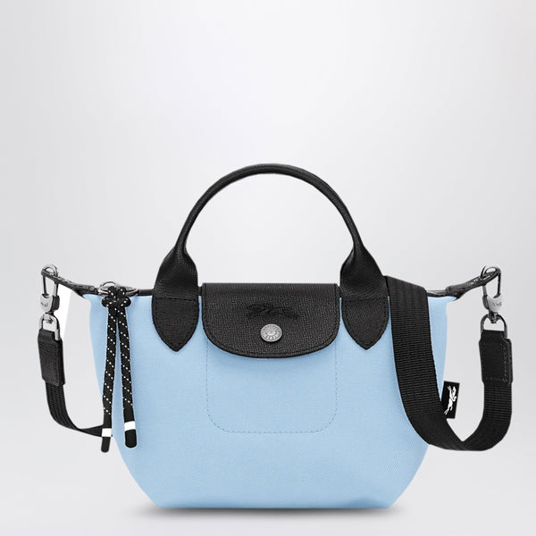 Xs Le Pliage Energy Bag With Handle In Recycled Canvas In Sky Blue