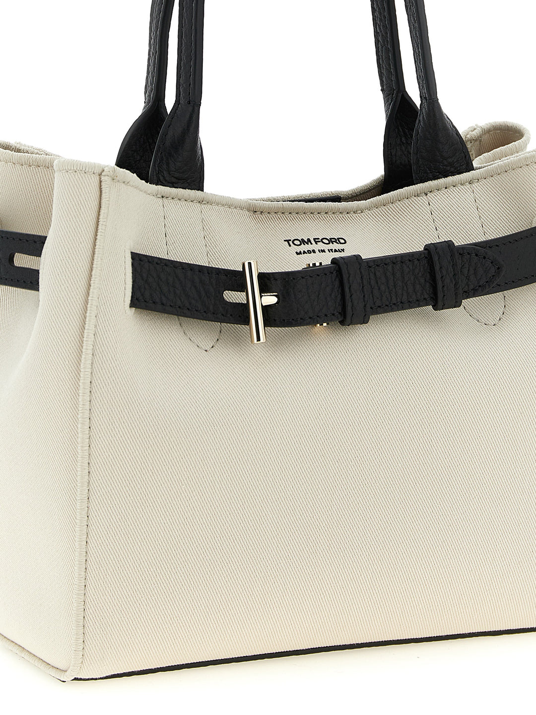 Tom Ford Audrey Tote Bag - White/Black | 46638c3278476614b5bba0e3cf671feacc927acf