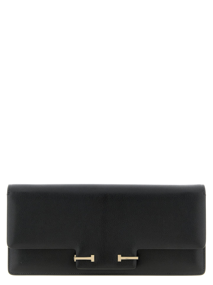 Tom Ford Supple Grain Shoulder Bags - Black | 639f57fd4b56cbf3cab4c4bcd5f549cfb283cc12