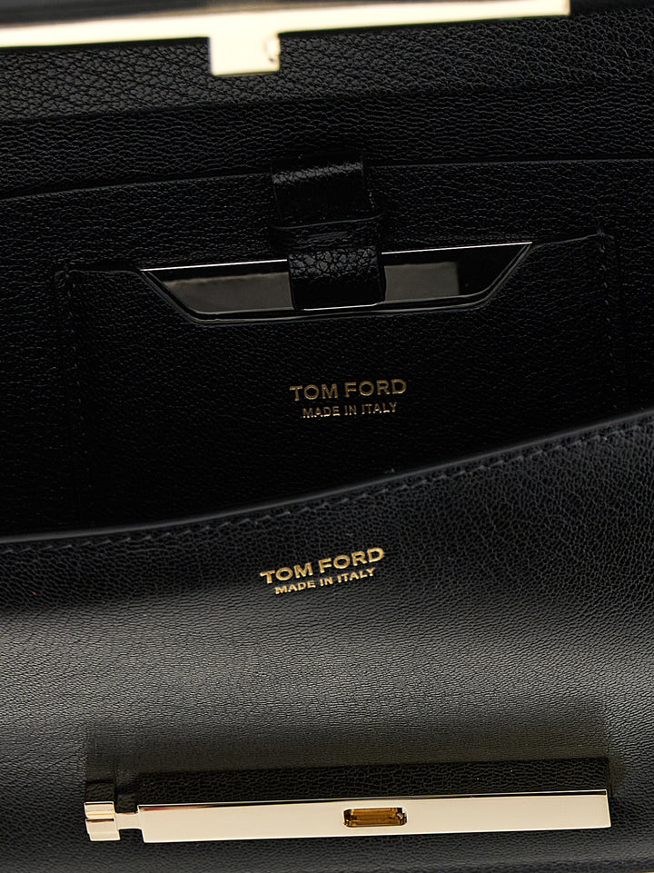Tom Ford Supple Grain Shoulder Bags - Black | 61d601c19208929548cbef5baf26493f8fa16c6a