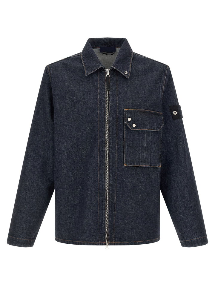 Stone Island Denim Shirt Shirt and Blouse - Blue | 537ca32674cbeaaf5ed28d715fa8a3f805fdc5bd