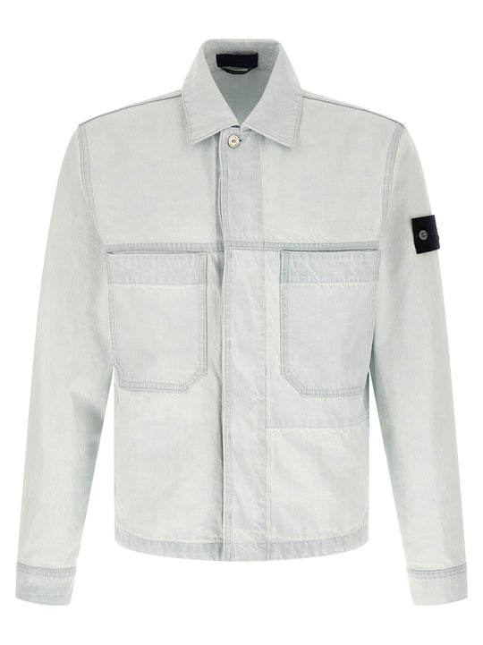 Denim Jacket Puffer Jackets Light Blue