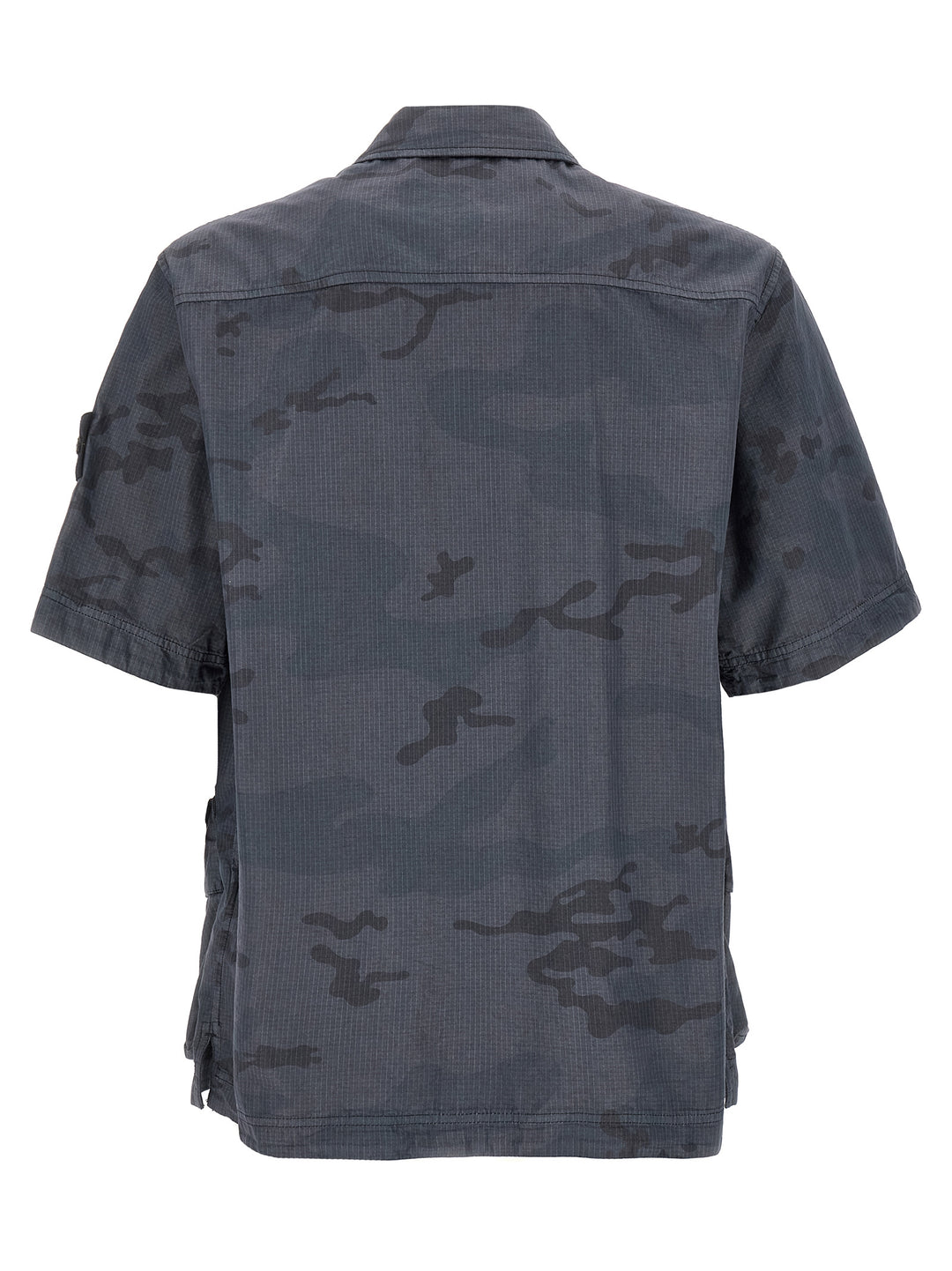 Stone Island Camouflage Shirt Shirt and Blouse - Blue | 7e287986bfd5c91bc1fbf134a97fe3dccd0e0e60
