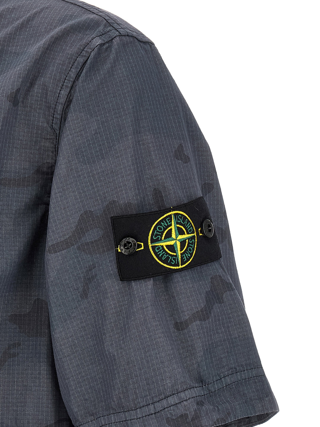 Stone Island Camouflage Shirt Shirt and Blouse - Blue | 16ff472d9ca47e23bcf45b1186e60bc03f3768aa