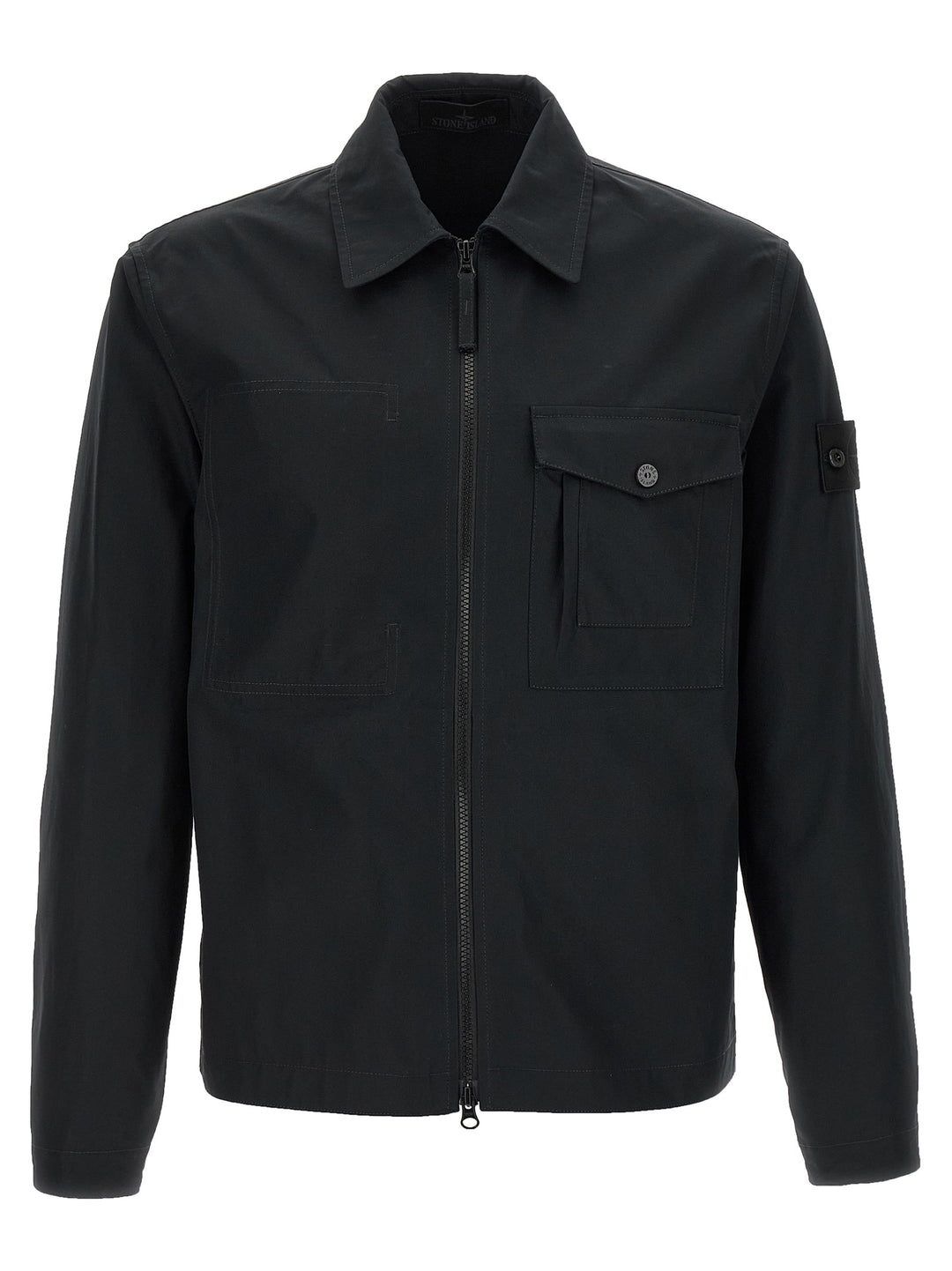 Stone Island Cotton Overshirt Shirt and Blouse - Black | 9c231300498eccb9d2b0a743814039e52ff734a4
