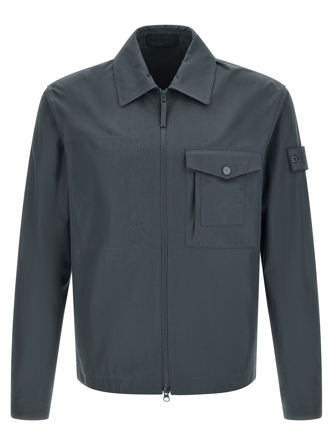 Stone Island Cotton Overshirt Shirt and Blouse - Blue | d32e8bb0feb10ab843d3dbfca8396125dbf36d1e