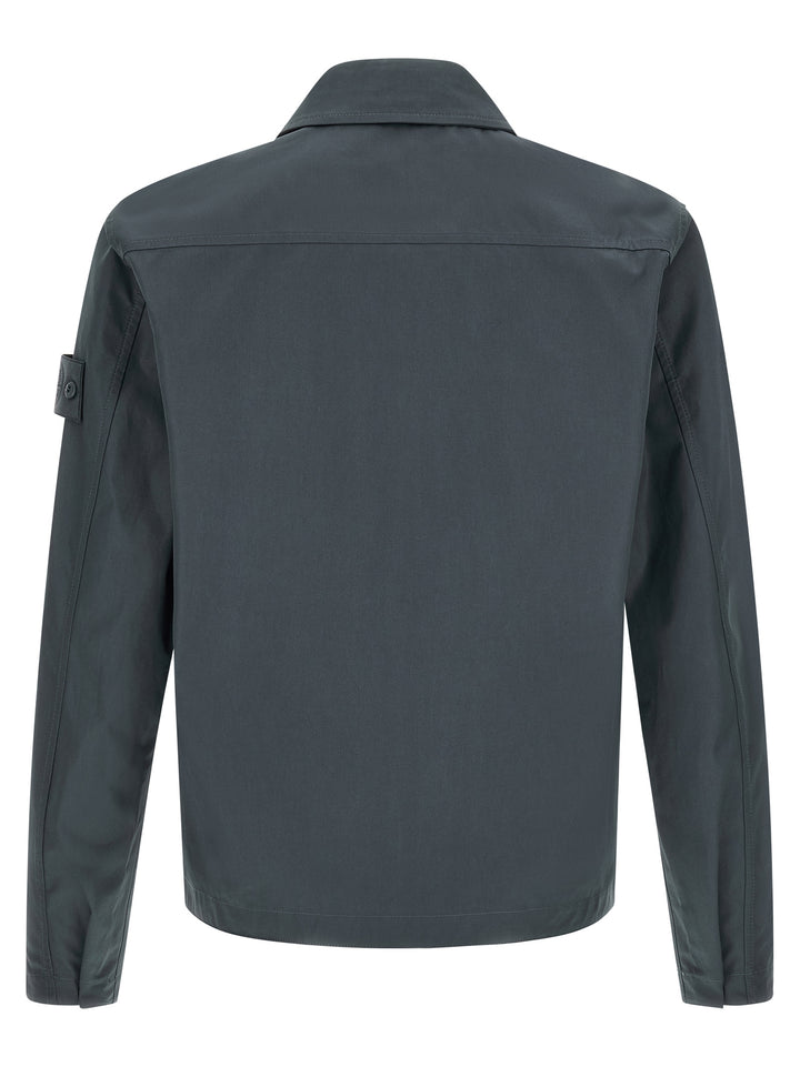 Stone Island Cotton Overshirt Shirt and Blouse - Blue | 515ca286e1a75cc39365d42dcca5f4e7115b2a5b