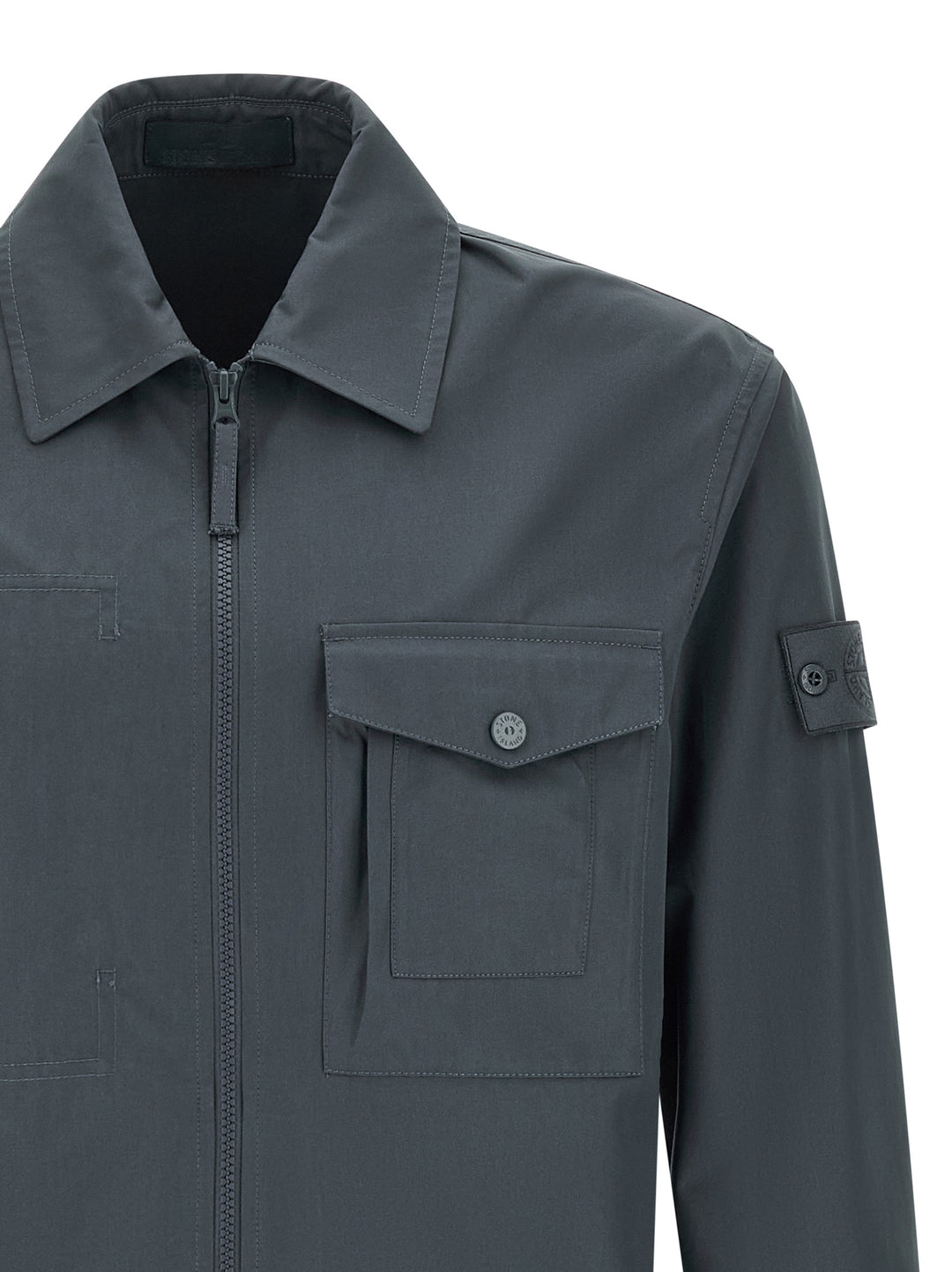 Stone Island Cotton Overshirt Shirt and Blouse - Blue | 2269bda9bf611c6b727b5ab8db7d5f07a13e5013