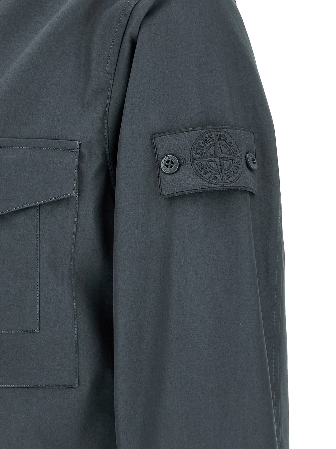 Stone Island Cotton Overshirt Shirt and Blouse - Blue | 974de00fd23fa7afe4f667a6be96538c2cc612b1