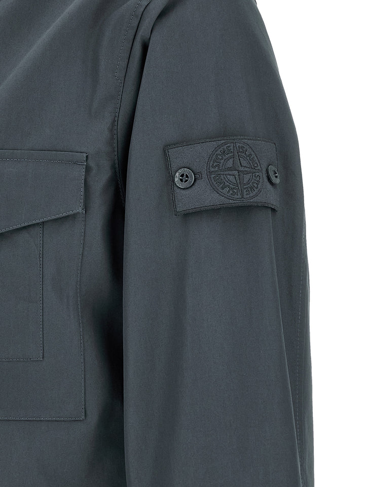 Stone Island Cotton Overshirt Shirt and Blouse - Blue | 974de00fd23fa7afe4f667a6be96538c2cc612b1