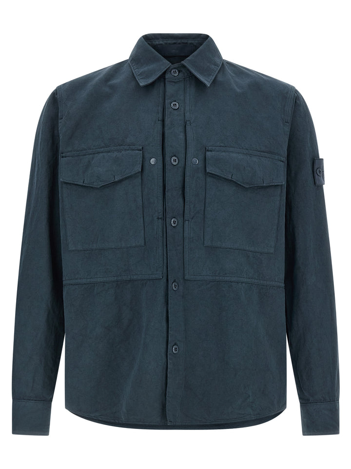 Stone Island 1200012 Shirt and Blouse - Blue | 70c13c4923c4ce17dee68f9109dc89f050d7faf6