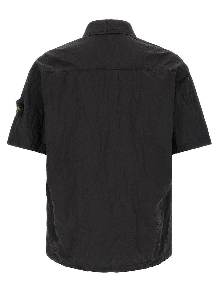 Stone Island Overshirt Nylon Metal Shirt and Blouse - Black | a50a88c62ea58a700b8e425de4ff82d41e5fdd21