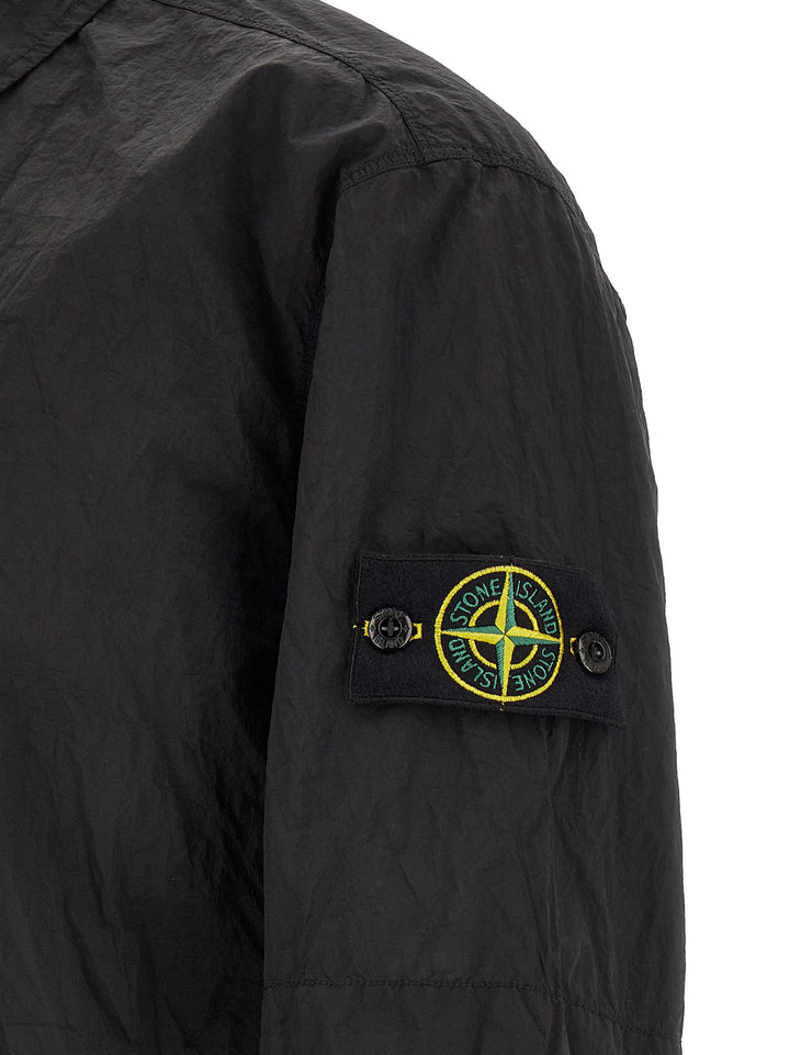 Stone Island Overshirt Nylon Metal Shirt and Blouse - Black | a6157c3cba31caef8e9ebb41bf608e67c083bf97