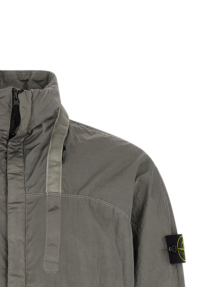 Stone Island Bomber Nylon Metal Watro Puffer Jackets - Gray | 149a96aadba5b32d13c8e785efb31d732afcb63b