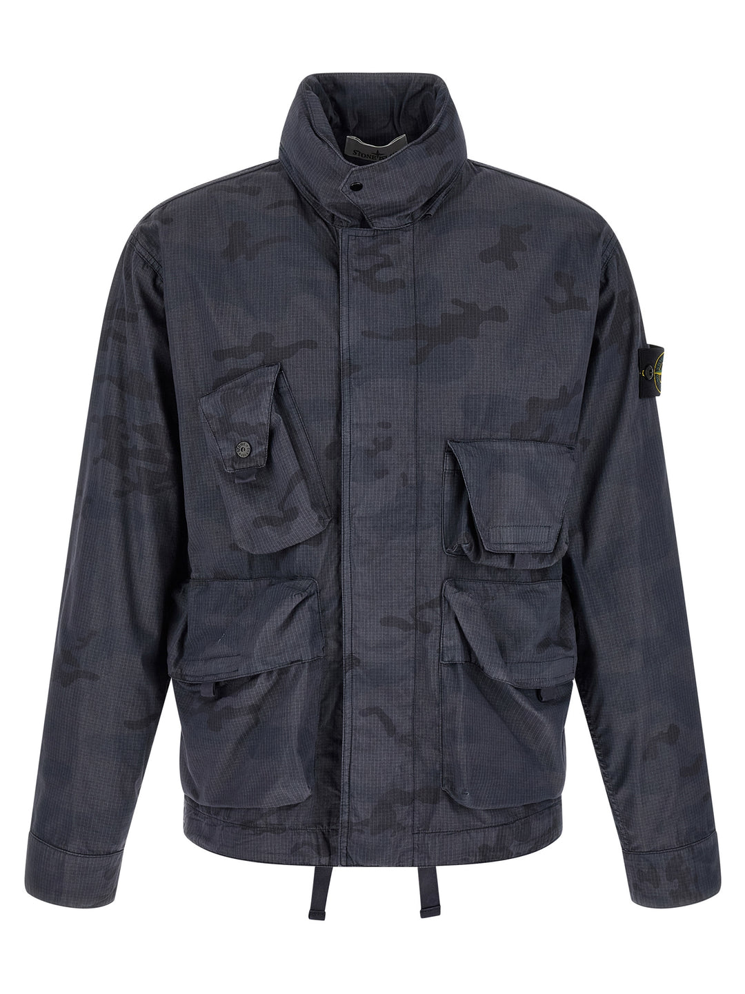Stone Island Camouflage Jacket Puffer Jackets - Blue | 5b9c89dd5c5041a2aa6f5176e31406bf37b774b4