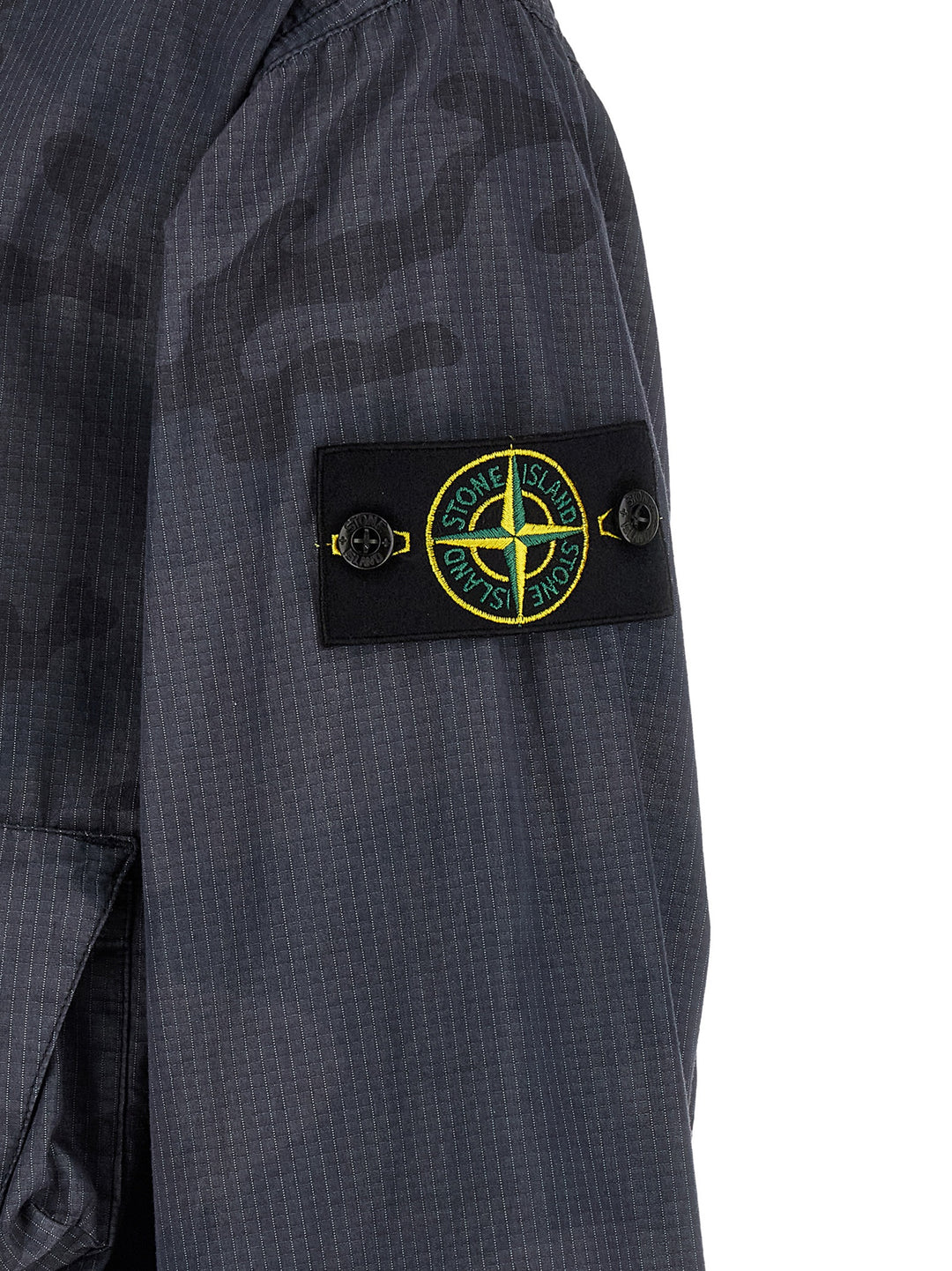 Stone Island Camouflage Jacket Puffer Jackets - Blue | d2189076322cc9376093fccf6d25b578e7b4620d