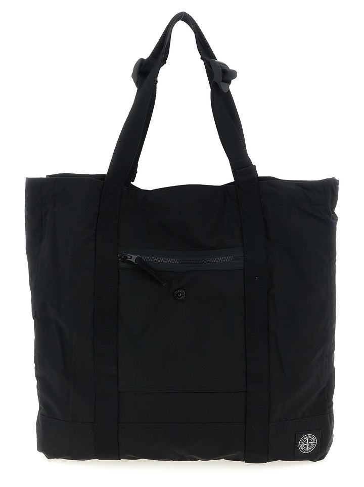 Stone Island 9200012 Tote Bag - Black | ee2ec8e1b4334ab930092715679648f667a26e44