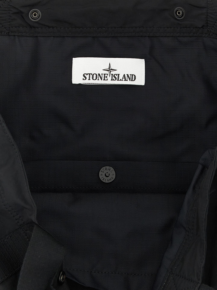 Stone Island 9200012 Tote Bag - Black | 562f5d94eade6d4ad933a1a7e72073869a5ed176