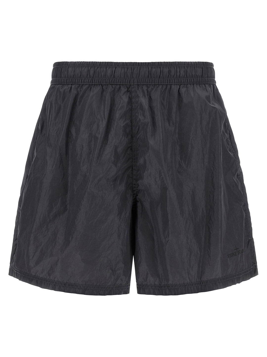 Stone Island Logo Print Swim Shorts Beachwear - Gray | 9d019d45bc3a55a38486d3ef24ac6fab4e7fd6bf