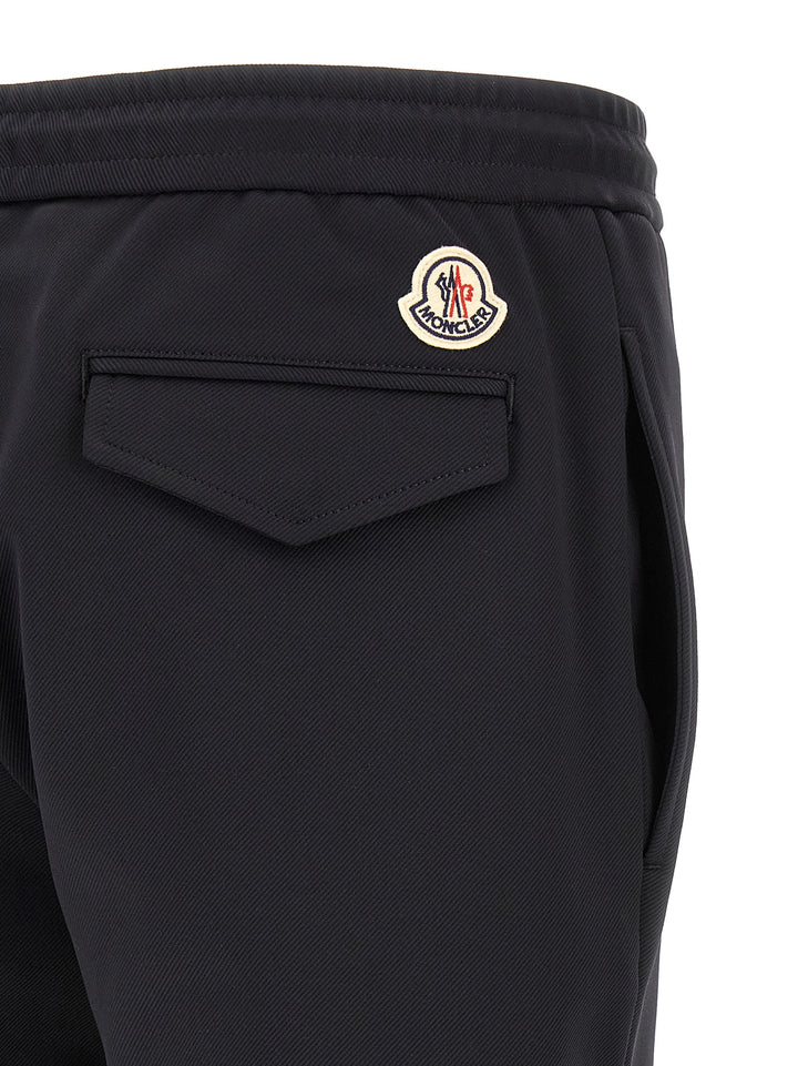 Moncler Logo Patch Joggers Pants - Black | 062f9d4b9a9b208a49b750b184ec2ae6b060b121