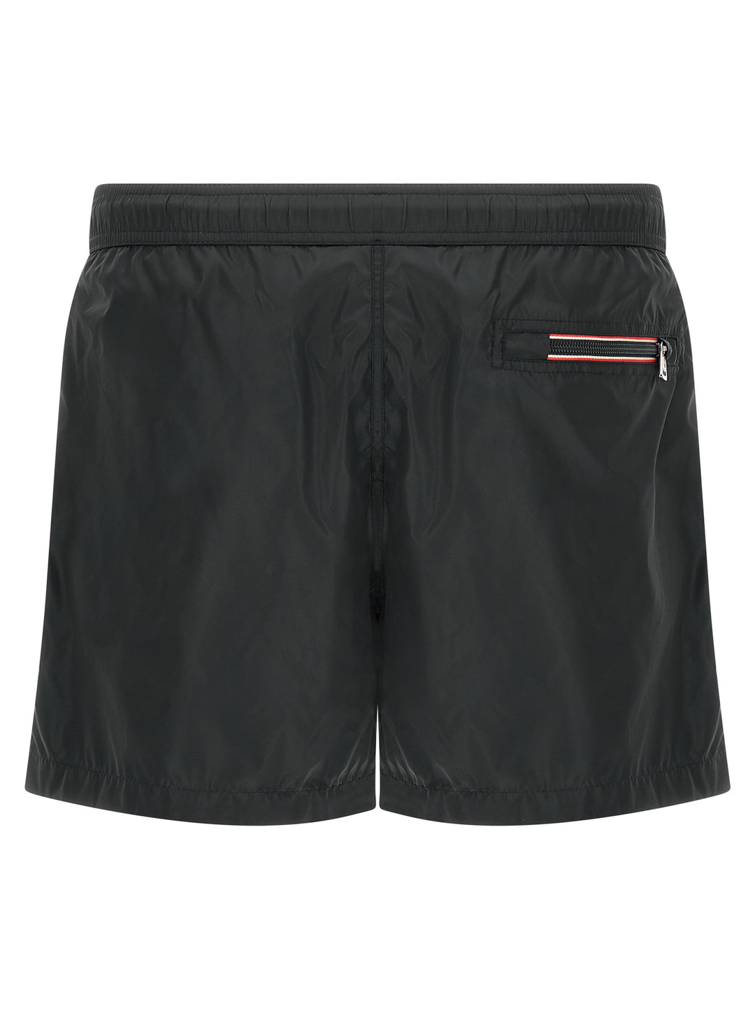 Moncler Logo Patch Swim Shorts Beachwear - Black | 998909a3ea63fef8a96ff5e772d2731dab8077e4