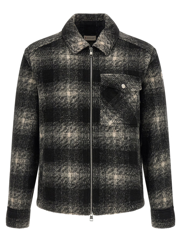 Zip Overshirt Shirt And Blouse Gray