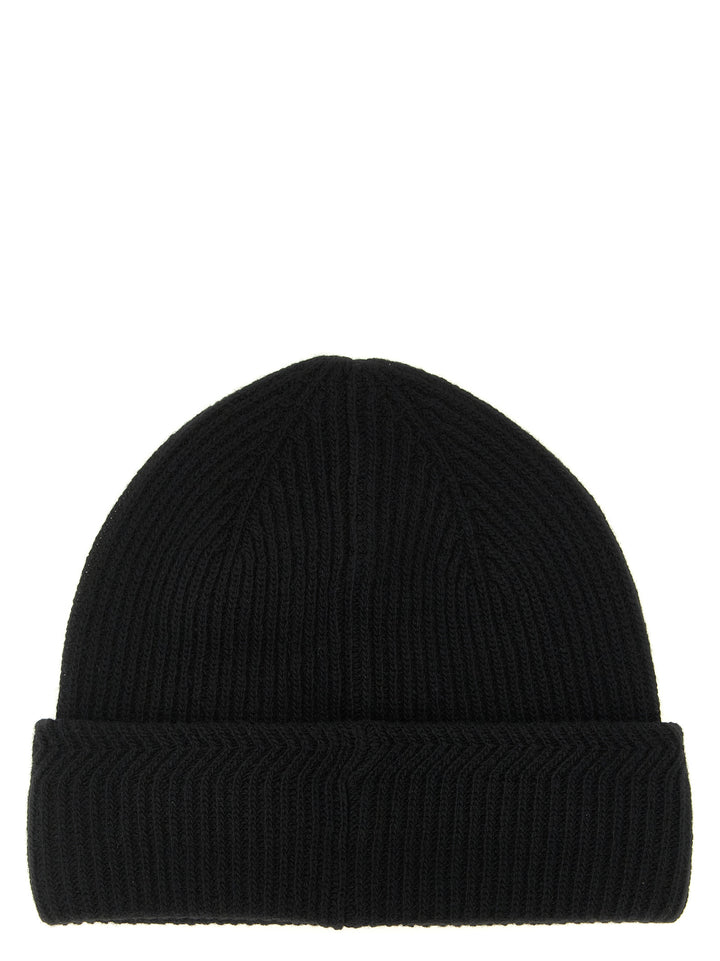 Moncler Brioche Half Stitch Cap Hats - Black | 6c49316ca42bf9fa5cded0c612053ad3538ec854