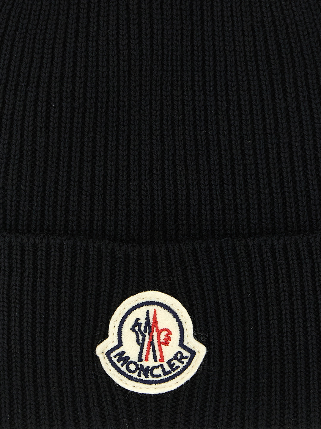 Moncler Wool Beanie Hats - Black | b2698bc78f751ca0d21bff35ec728cc16c0c2081