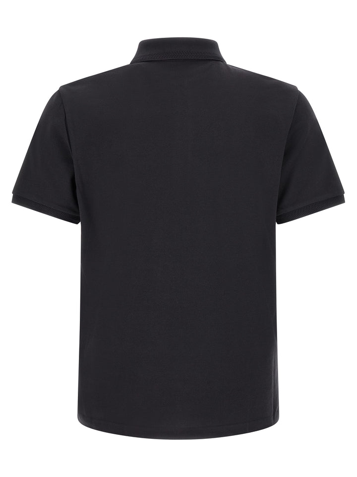 Moncler Logo Patch  Shirt Polo - Blue | a9018ca4dfe04dcaeaf29725f9a3547a99965445