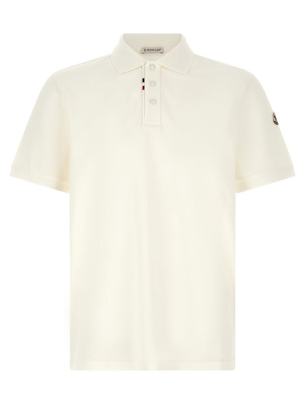 Logo Patch Shirt Polo White