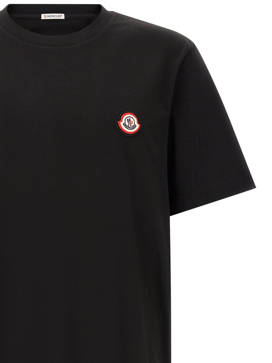 Moncler Tricolor Logo T-shirt - Black | 928602de2553d9aab4495d5bc5dcf59afac617f8