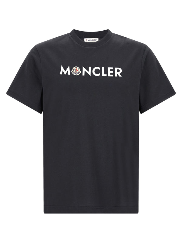 Front Logo Print T-Shirt Blue