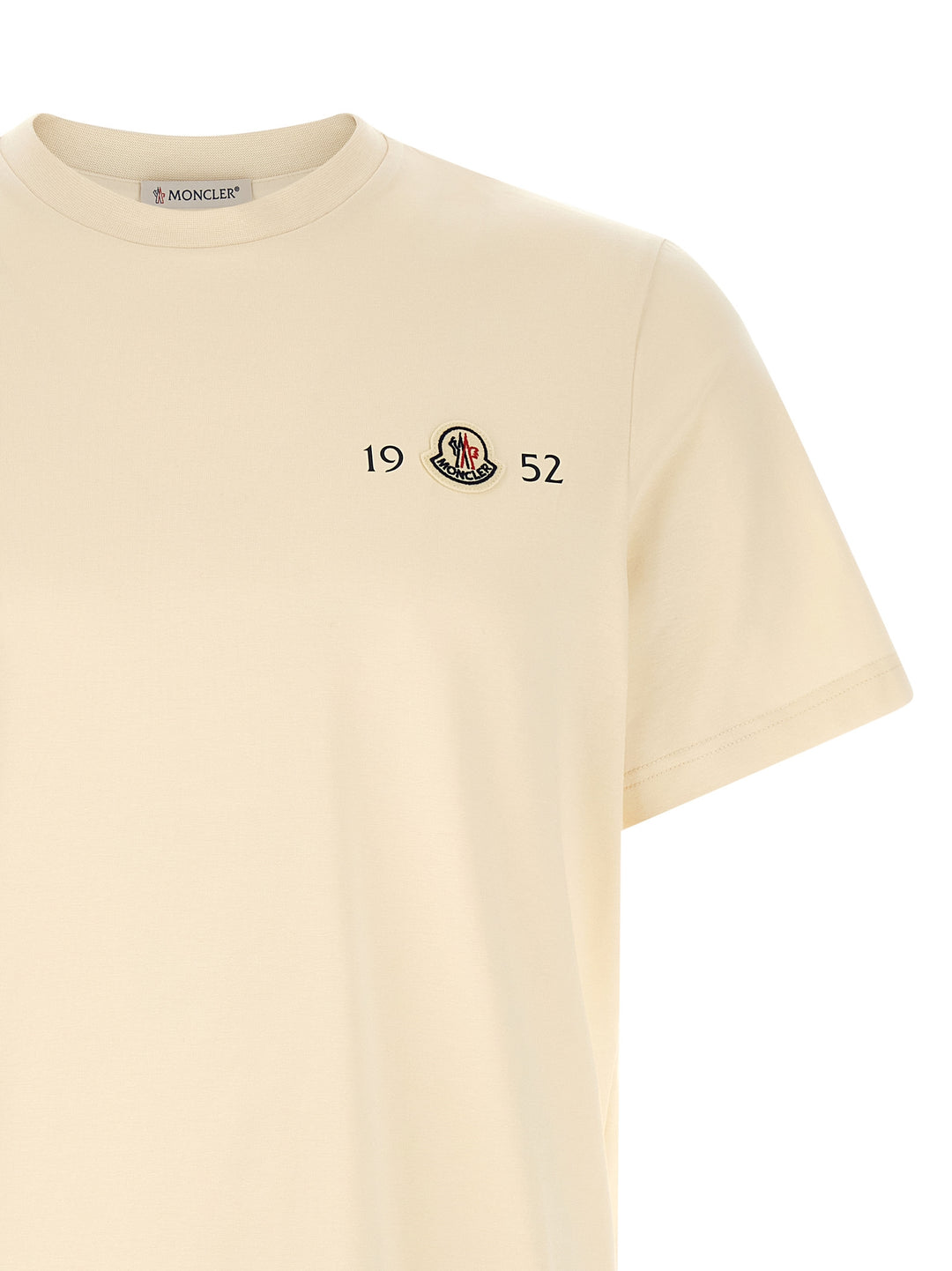 Moncler Logo Patch T-shirt - White | f874e90f0546d0d6f25b965665b6623f5c64fc5c