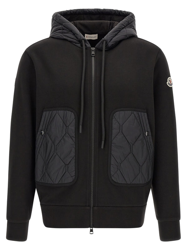 Hybrid Hoodie Sweaters And Cardigans Black